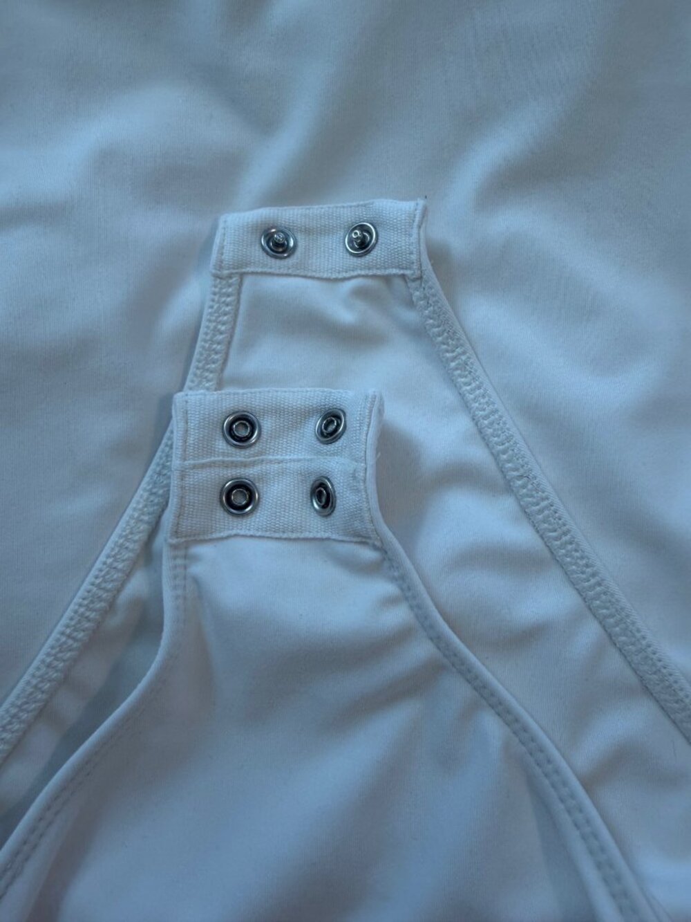Old Navy Double Layer Cami Bodysuit White Sea Salt XL Stretch Fitted Tank - Picture 10 of 13